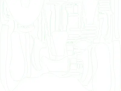 NIKE AIR FORCE 1 ALL WHITE Low-poly 3D model
