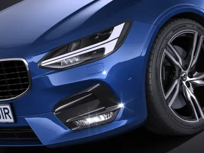 Volvo S90 R-Design 2017 3D model