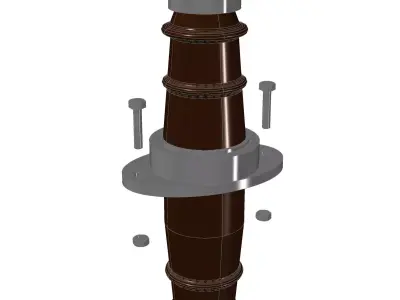 Voltage indoor mounting insulator PRB-20 Free 3D model