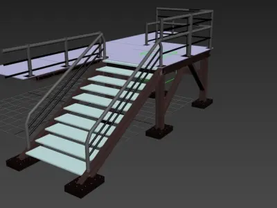 Escada Estrutural 3D model
