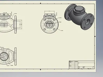 Non-Return Valve 3D print model