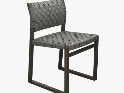 Chair BM 3361 linenwebbing v-02 Low-poly 3D model