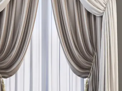 Set 63 Curtains 3D model