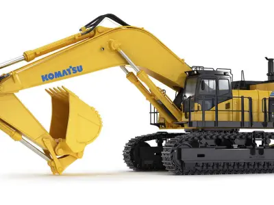 Tracked Excavator Komatsu PC1250 3D model
