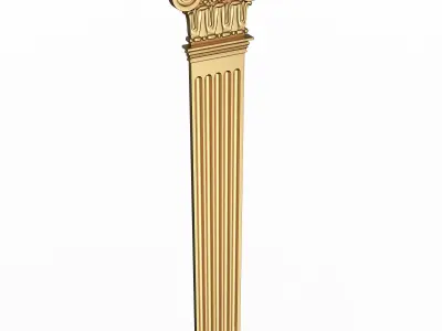 Column Capital 01001 Low-poly 3D model