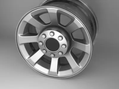 Generic Truck Wheels Low-poly 3D model
