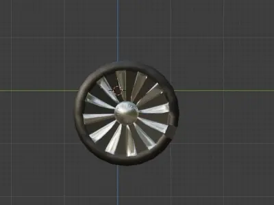 Wheel Free 3D model 5