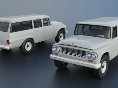 International Travelall 4x4 1962 3D print model
