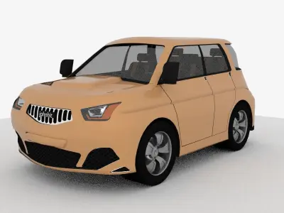 3d model car suzuki nissan qashqai 3D model