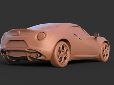 Alfa Romeo 4C 3D print model