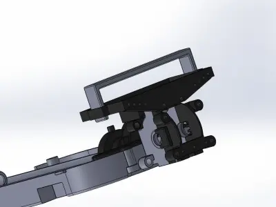TT01 High Mount Battery Tray With Shock Tower 3D print model