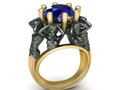 Mens Ring Jewelry 3D print model