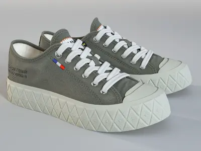 Palladium Palla Ace Green Low-poly 3D model