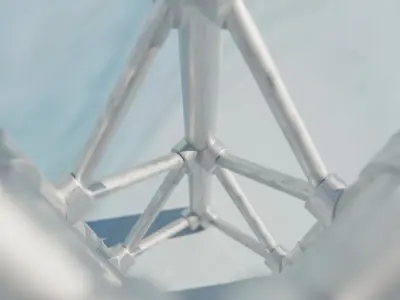 Steel Square Truss 5 Low-poly 3D model