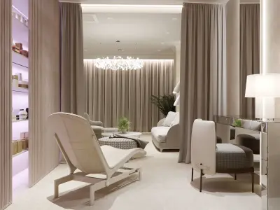 Salon 3d scene 3D model