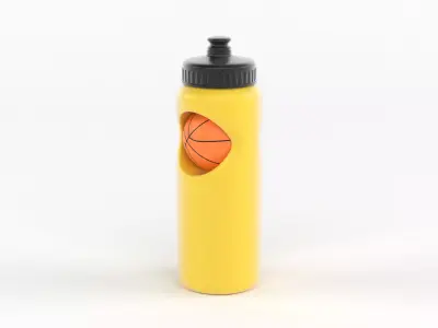 Water Bottle 3D model 10