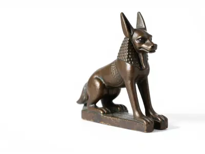 Anubis Statue Miniature Sculpture model pack Low-poly 3D model