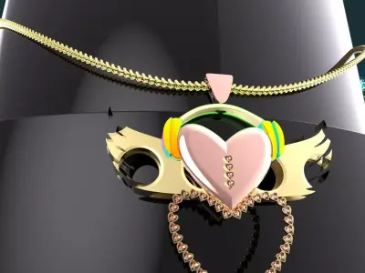 The Musical heart 3D print model