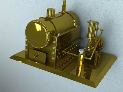 Steam engine  3D model