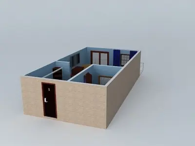 Luxury Hotel Room Free 3D model