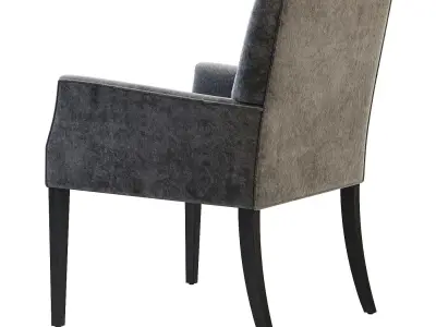 Luz Armchair Low-poly 3D model