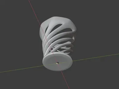 Decorative flower pot 3D print model
