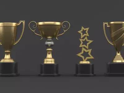 Trophy Cup Collection 3D model