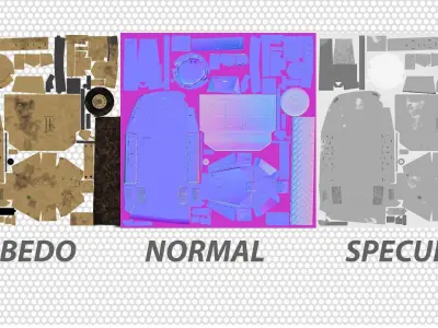 Panzer T-Rex Low-poly Low-poly 3D model