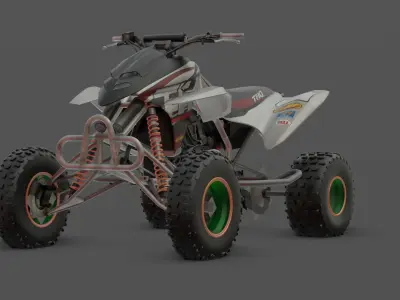 Dakumoto 400 Compact Sport Bike 3D Model Low-poly 3D model