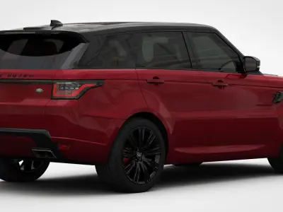 Range Rover Sport 2018 detailed interior 3D model