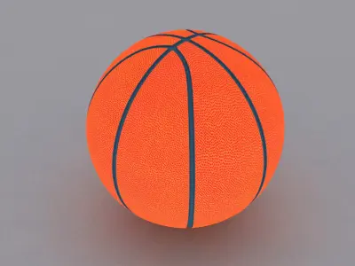 Basketball  Low-poly 3D model purchase