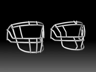 Facemask pack 1 for Riddell SPEED helmet 3D print model