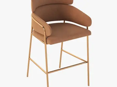 Clerkenwell Grind Bar Stool 3D model