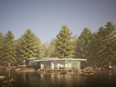 058Modernhouse1f110m2 3D model