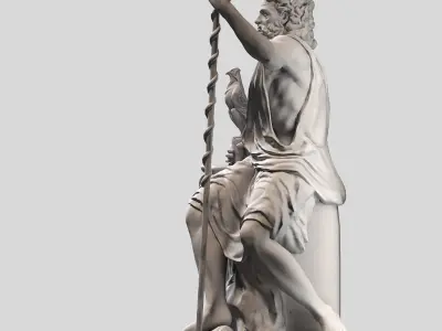 Zeus sculpt 3D print model