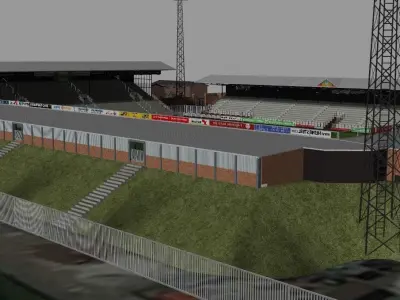 De Adelaarshorst Stadion Go Ahead Eagles Low-poly 3D model