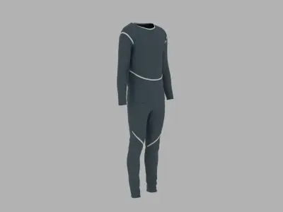Sport Suit Low-poly 3D model