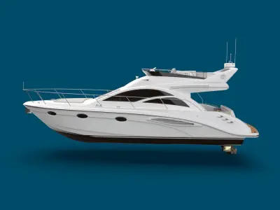 43 Foot Flybridge Motor Yacht 3D model