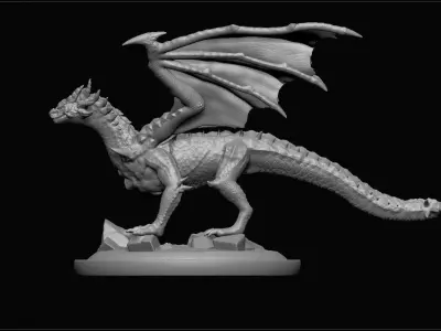 The Wise Dragon Daedalus Zbrush Project File 3D model