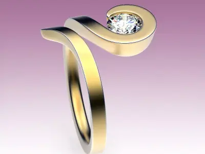 Ring Calligraphy 3D print model