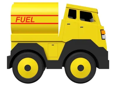Toy Tanker Truck 3D model