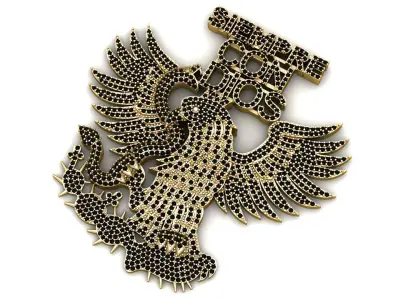 Hip Hop Eagle Pendant 3d Printable Model 3D print model