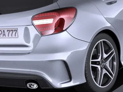 Mercedes-Benz A-class 2013 VRAY 3D model