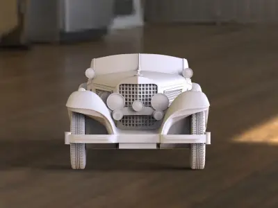 mercedes 540 3D print model