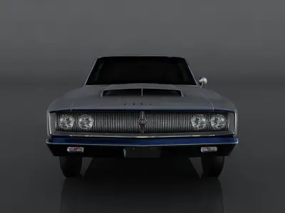 Dodge Coronet 1967  Low-poly 3D model
