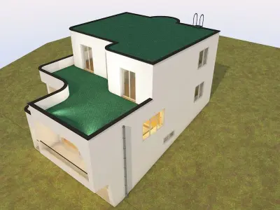 modern residential house 3D model