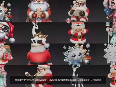 Holiday Premium Showcase - Stylized Christmas Model Collection