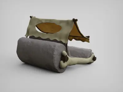 Stone Age Hot Rod 3D model