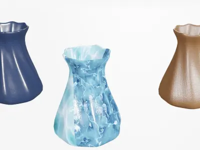 Vase 01 3D model Low-poly 3D model