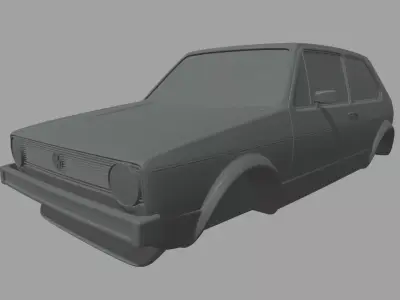Volkswagen Golf MK1 Miniature 3D print model